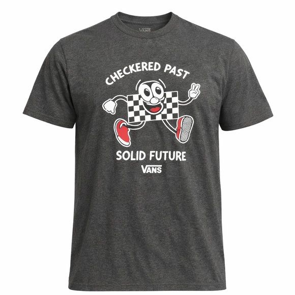Vans Other - VANS Men’s Checkered Past Solid Future Graphic T-Shirt Heather Charcoal Sz Med‌